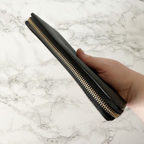 Michael Kors Long Black Saffiano Leather Continental Zip Around Wallet - Picture 3 of 11